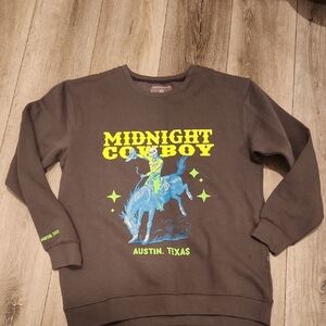 LOVE For Humanity Midnight Cowboy Graphic Sweater - Black